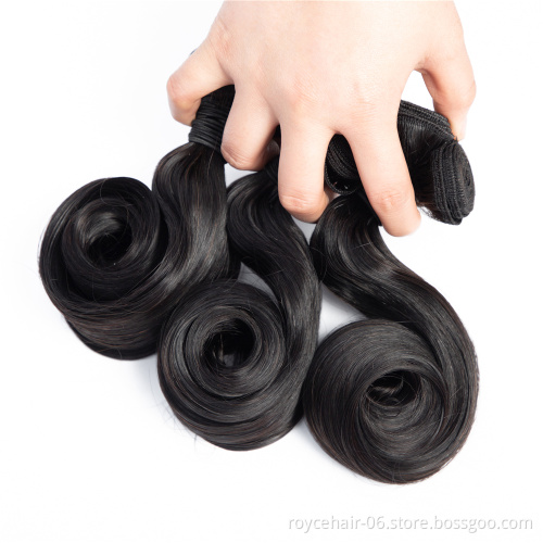 High Grade Wholesale Price  Fumi Hair Spring Curly Weave Super Double Drawn Human Hair Bundles Extension